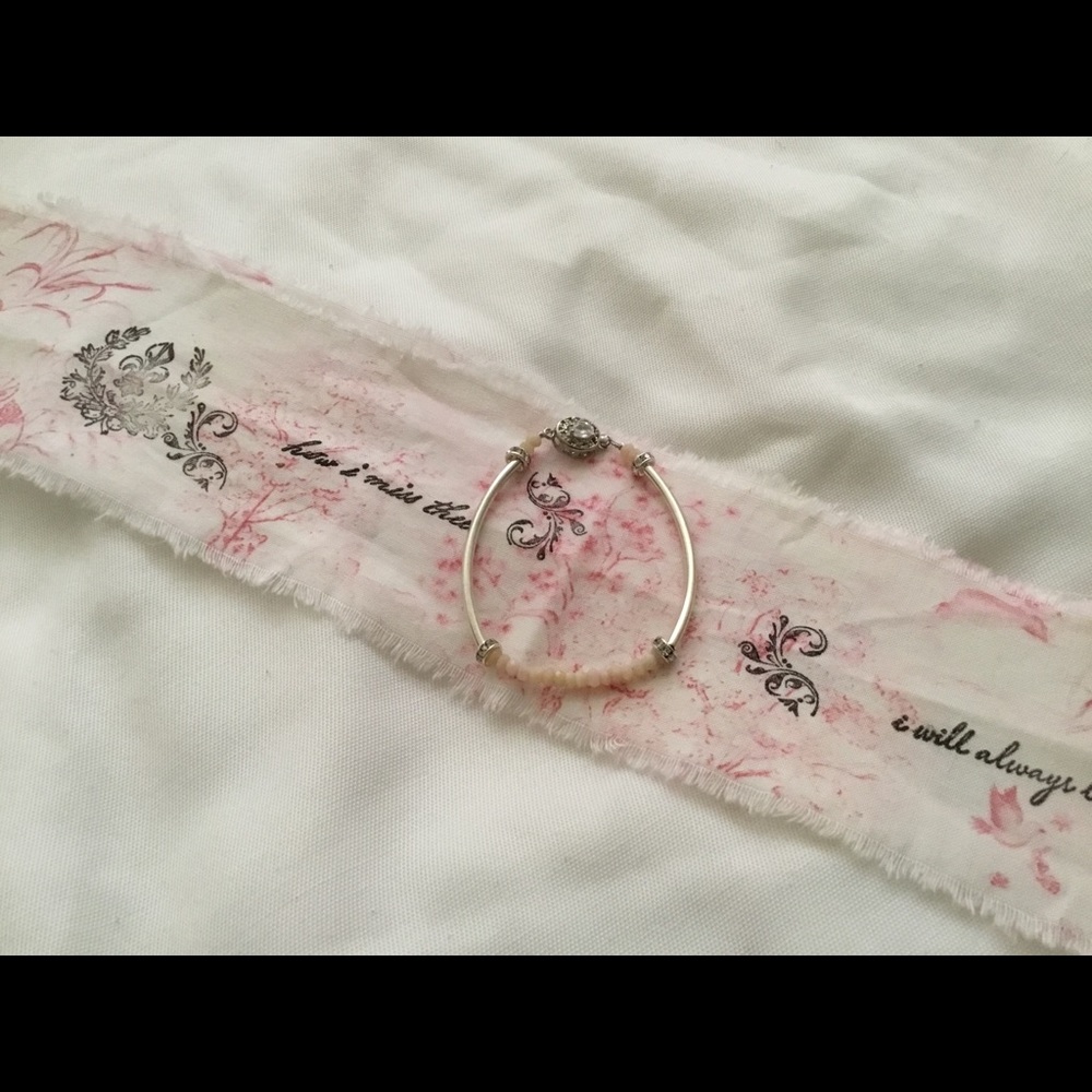 Pink opal bracelet